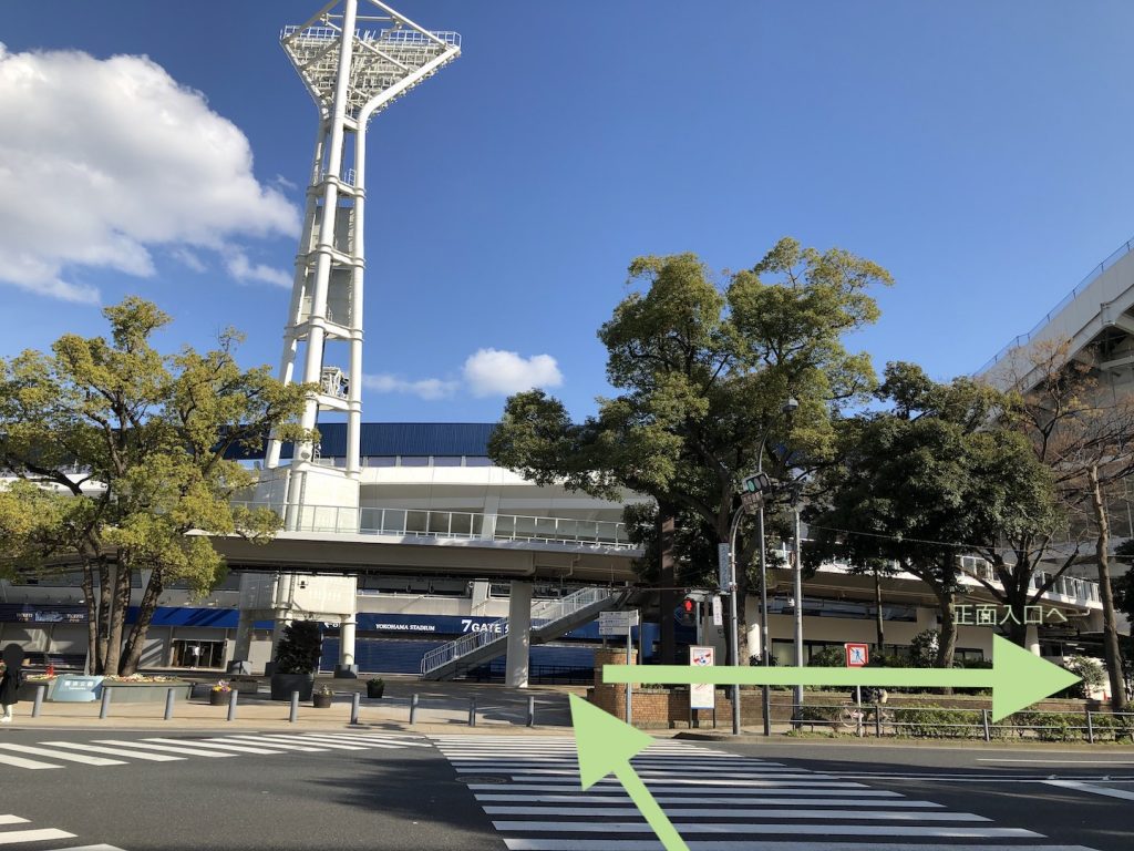 横浜市営地下鉄ブルーライン関内駅から横浜スタジアムへのアクセス画像3