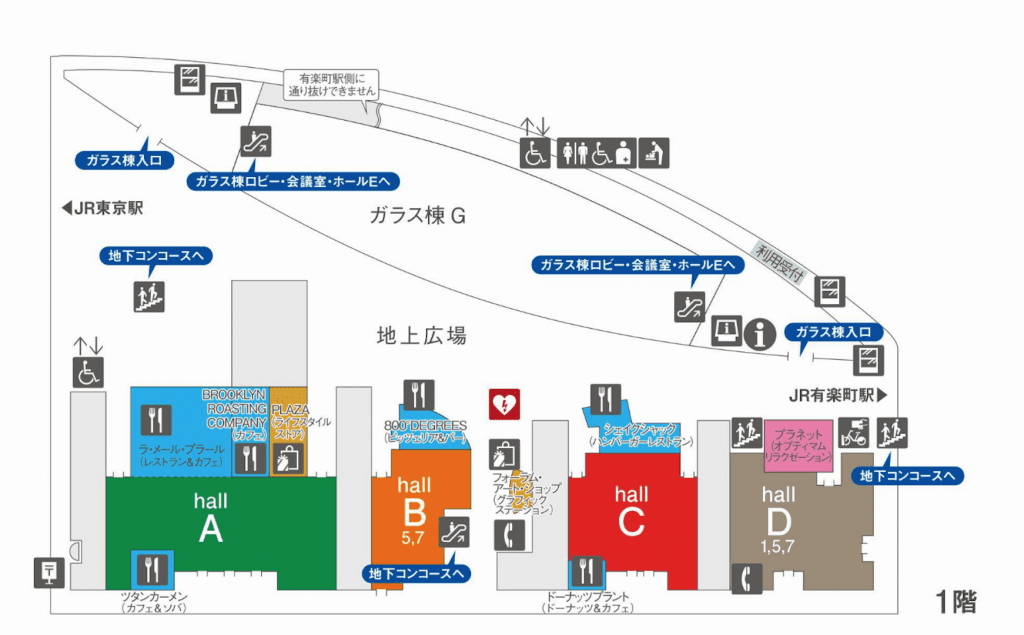 東京駅から東京国際フォーラムのアクセス画像6