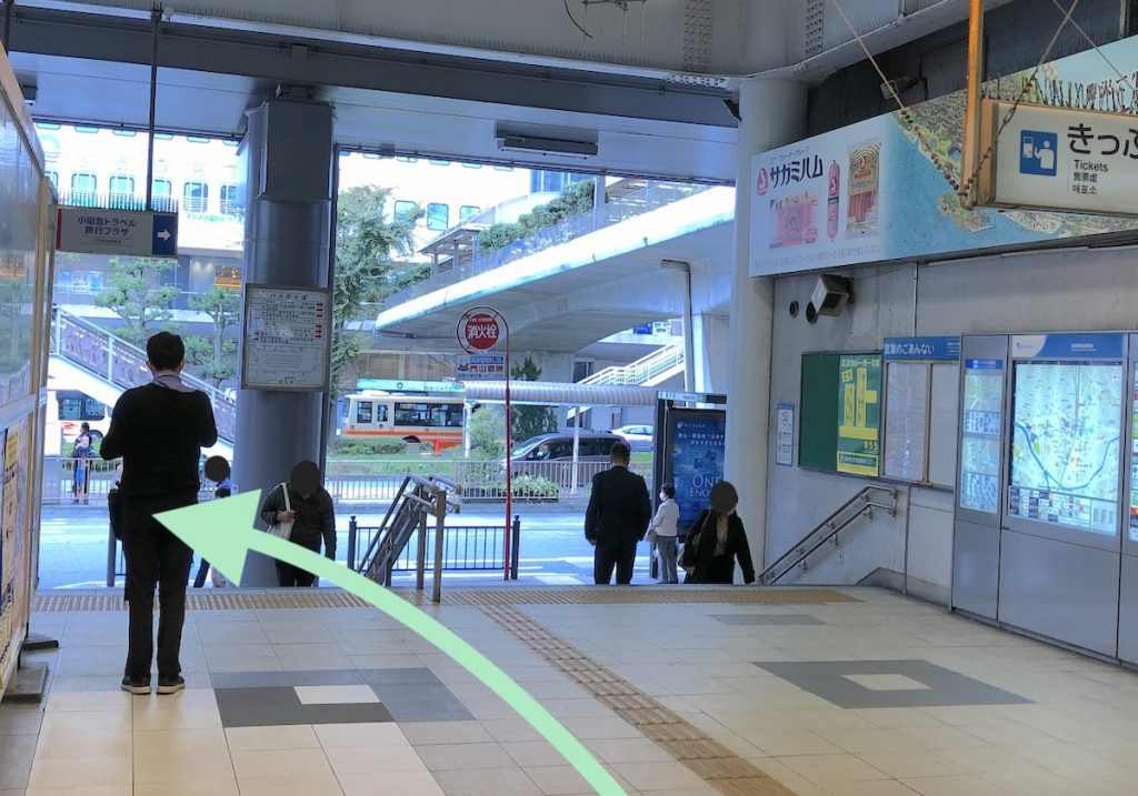 JR藤沢駅から藤沢市民会館へのアクセス画像4