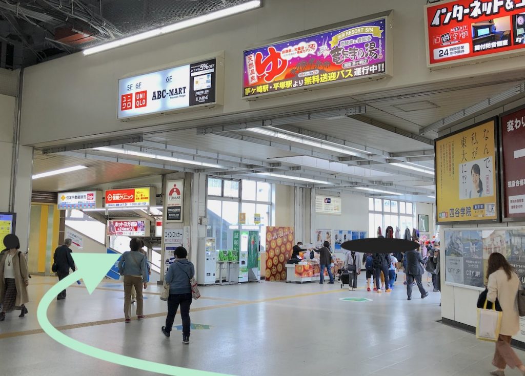 JR藤沢駅から藤沢市民会館へのアクセス画像3