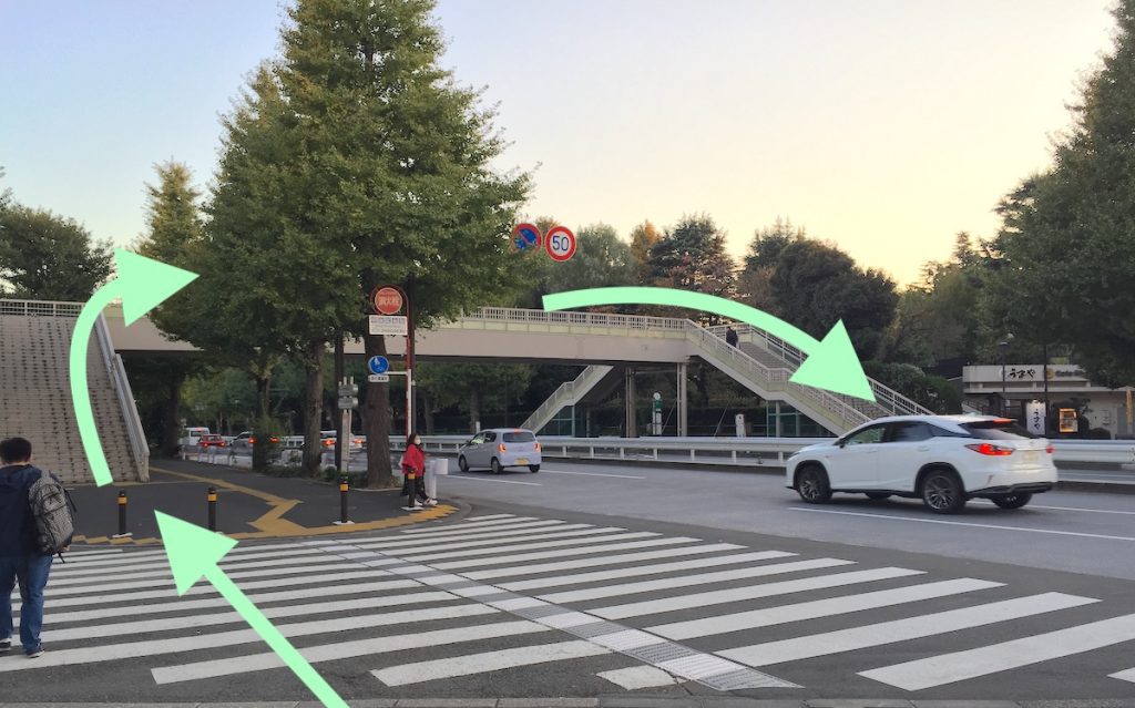 JR信濃町駅から新国立競技場(オリンピックスタジアム)へのアクセス画像3
