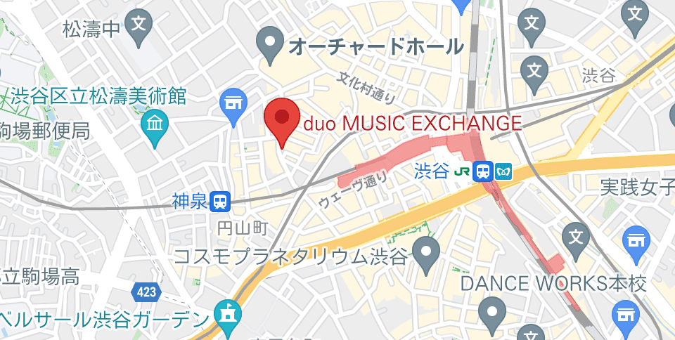 duo MUSIC EXCHANGEのアクセスマップ画像