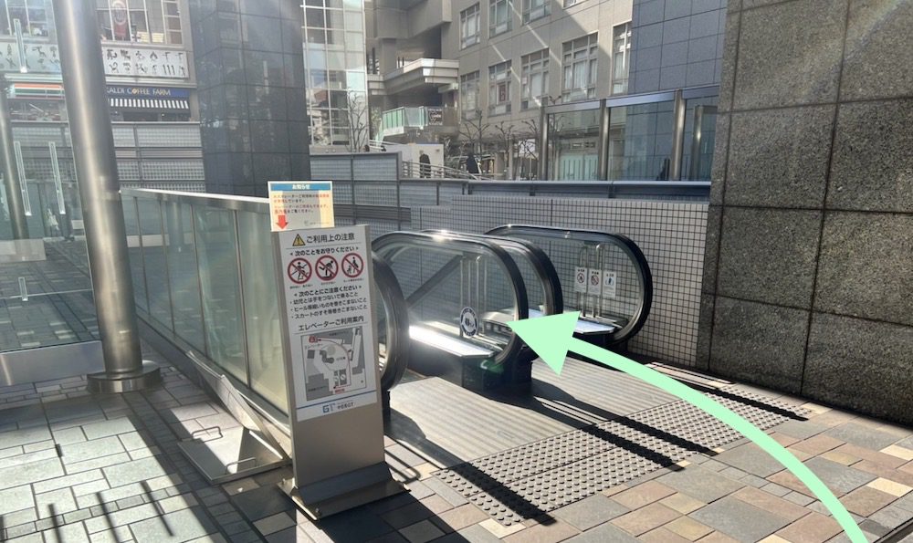 中目黒駅から中目黒GTプラザホールへのアクセス画像7
