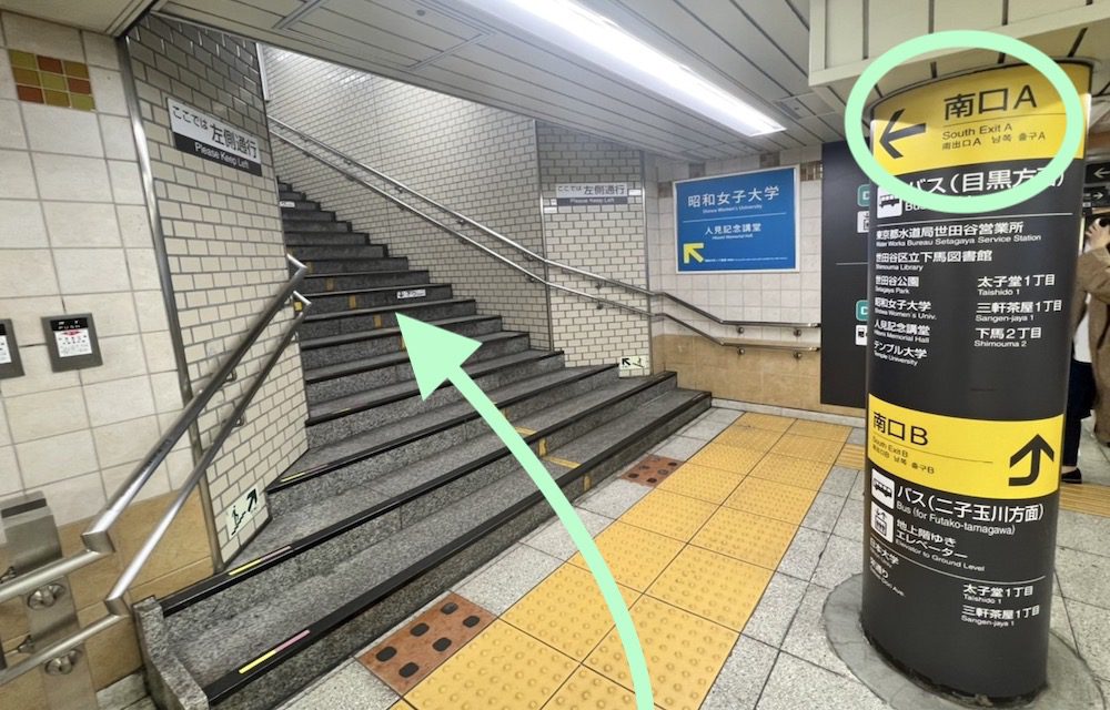 三軒茶屋駅から昭和女子大学人見記念講堂へのアクセス画像4