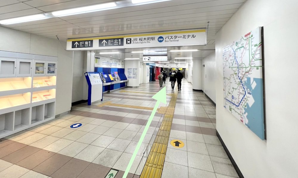 横浜市営地下鉄ブルーライン桜木町駅からぴあアリーナMMへのアクセス画像2