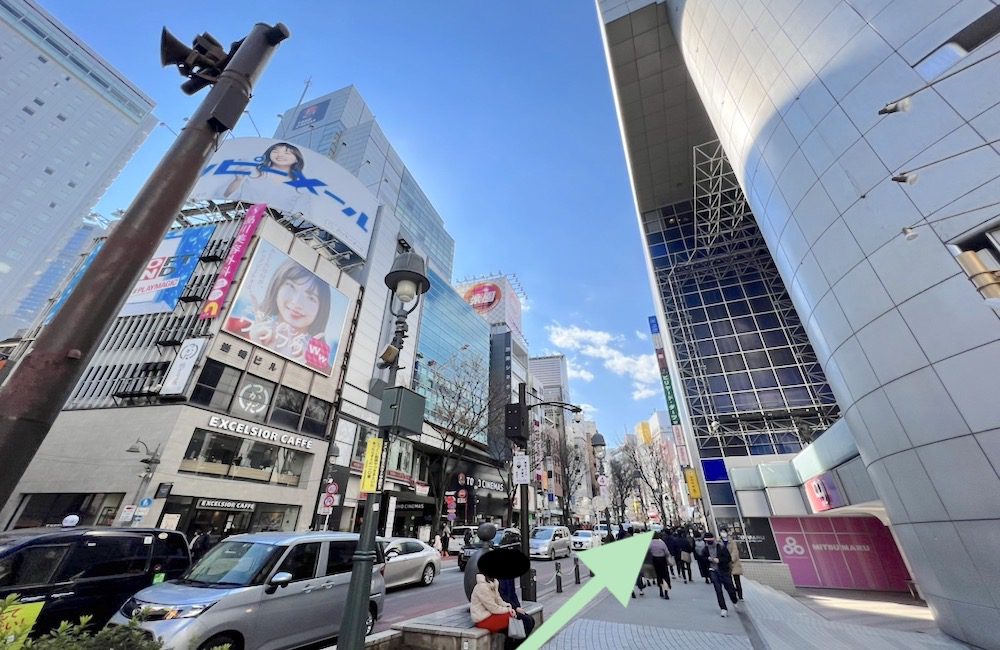 東京メトロ/東急電鉄渋谷駅から渋谷SOUND MUSEUM VISIONへのアクセス画像6