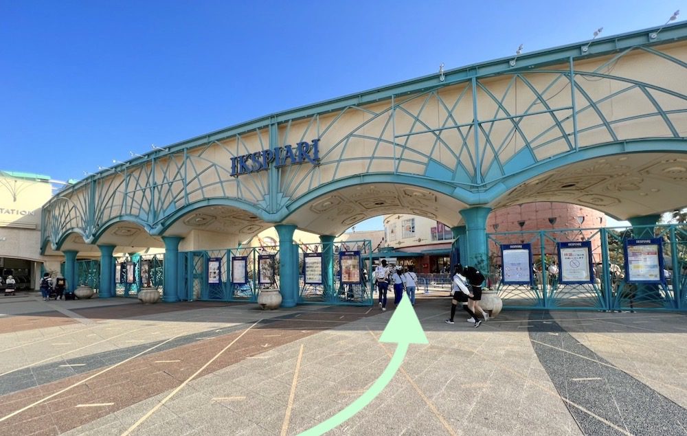 JR舞浜駅(イクスピアリ内を通る行き方)から舞浜アンフィシアターへのアクセス画像4