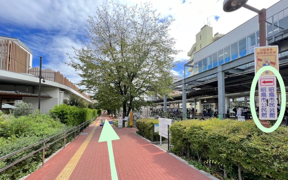 昭島駅からKOTORIホール(昭島市民会館)へのアクセス画像7