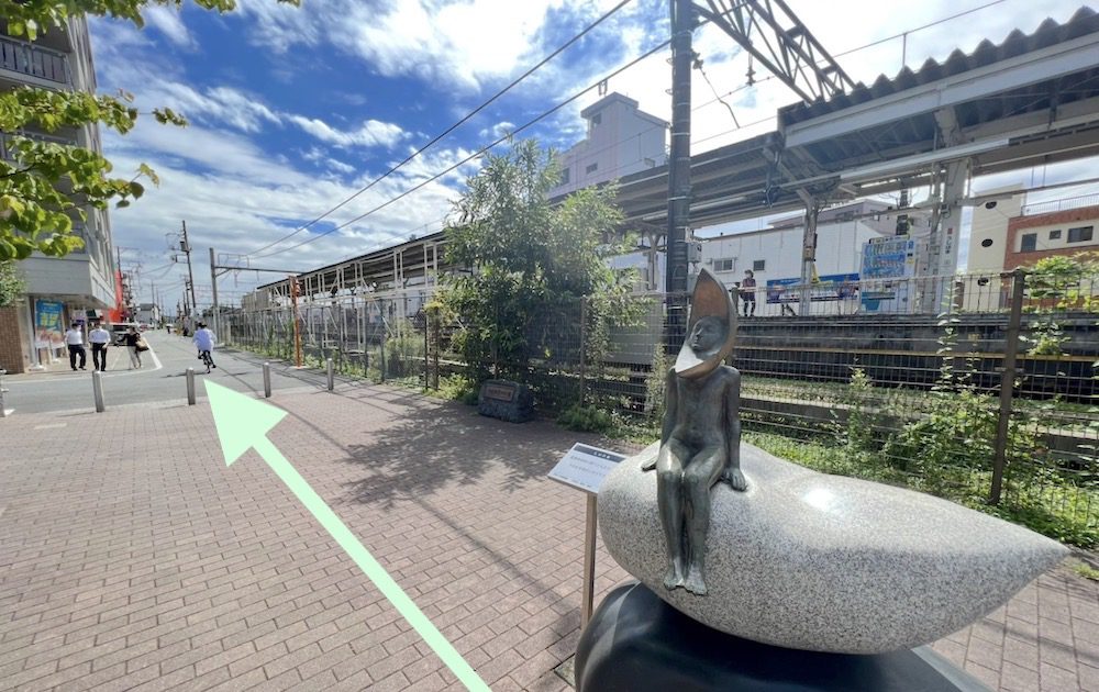 牛浜駅から福生市民会館(もくせいホール)へのアクセス画像6