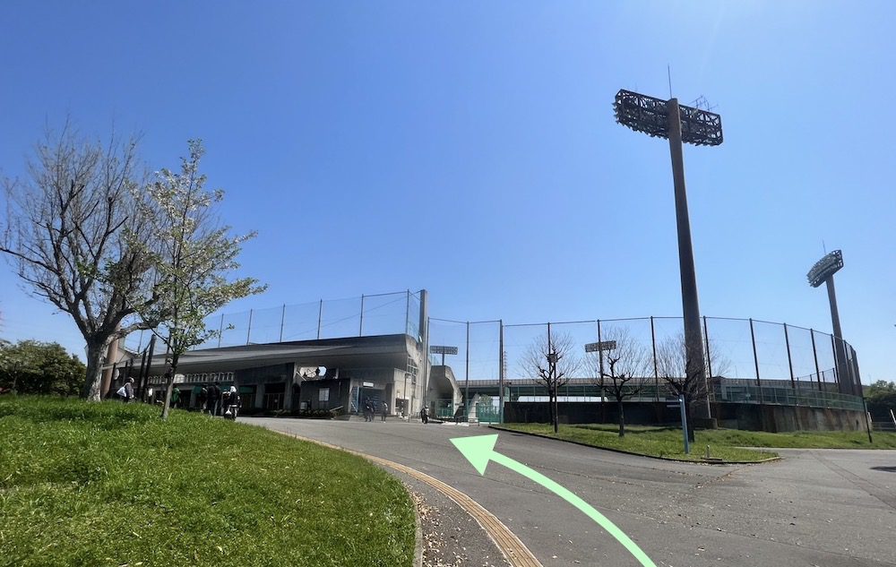 ポートタウン東駅から南港中央公園野球場へのアクセス画像6