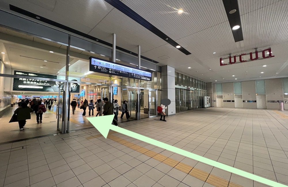 JR線大阪駅からザ・シンフォニーホールまでのアクセス画像5
