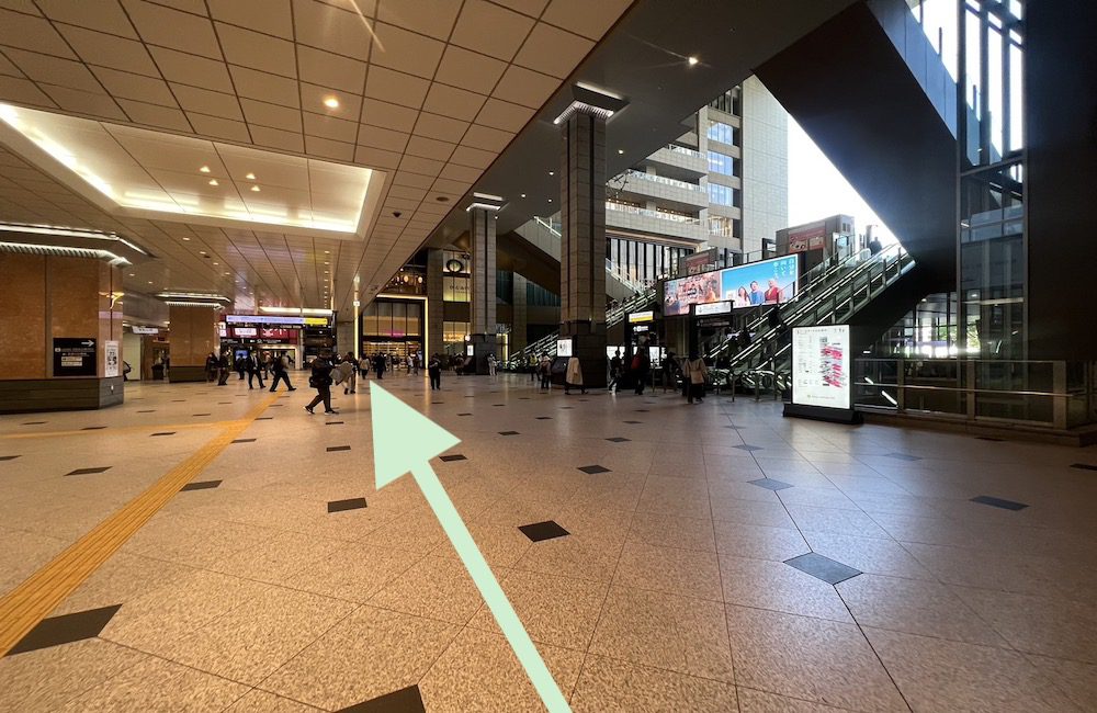 JR線大阪駅からザ・シンフォニーホールまでのアクセス画像7
