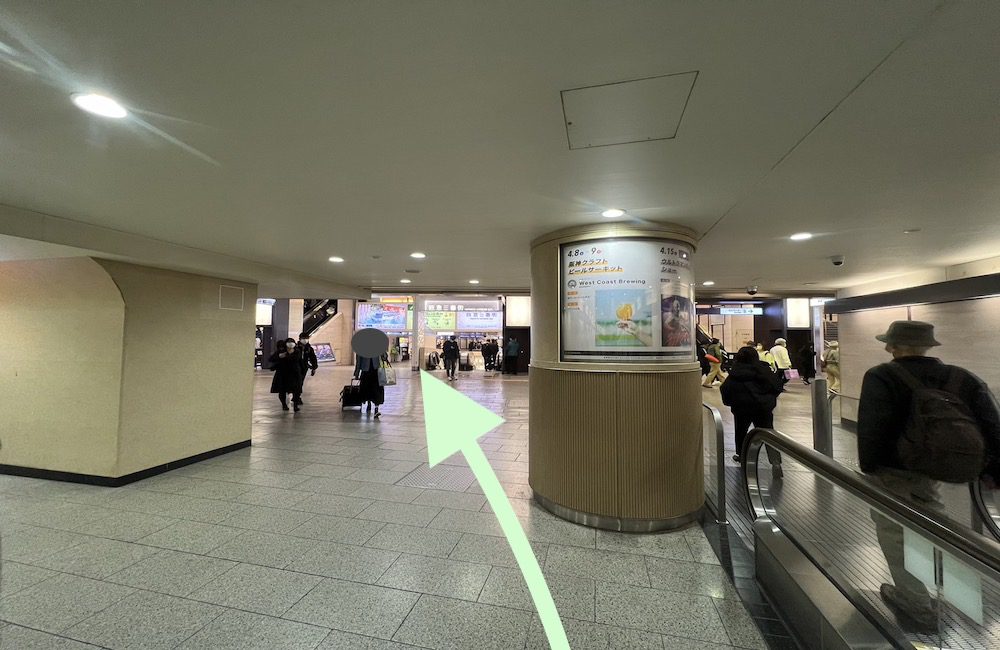 JR線大阪駅御堂筋から梅田芸術劇場へのアクセス画像6