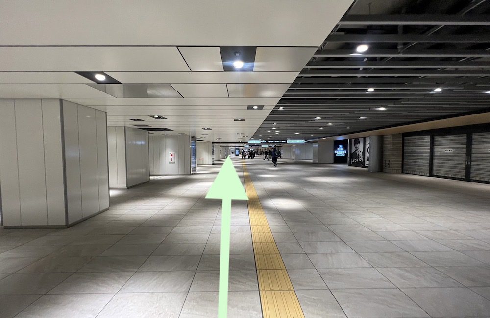 四つ橋線西梅田駅から梅田芸術劇場へのアクセス画像6