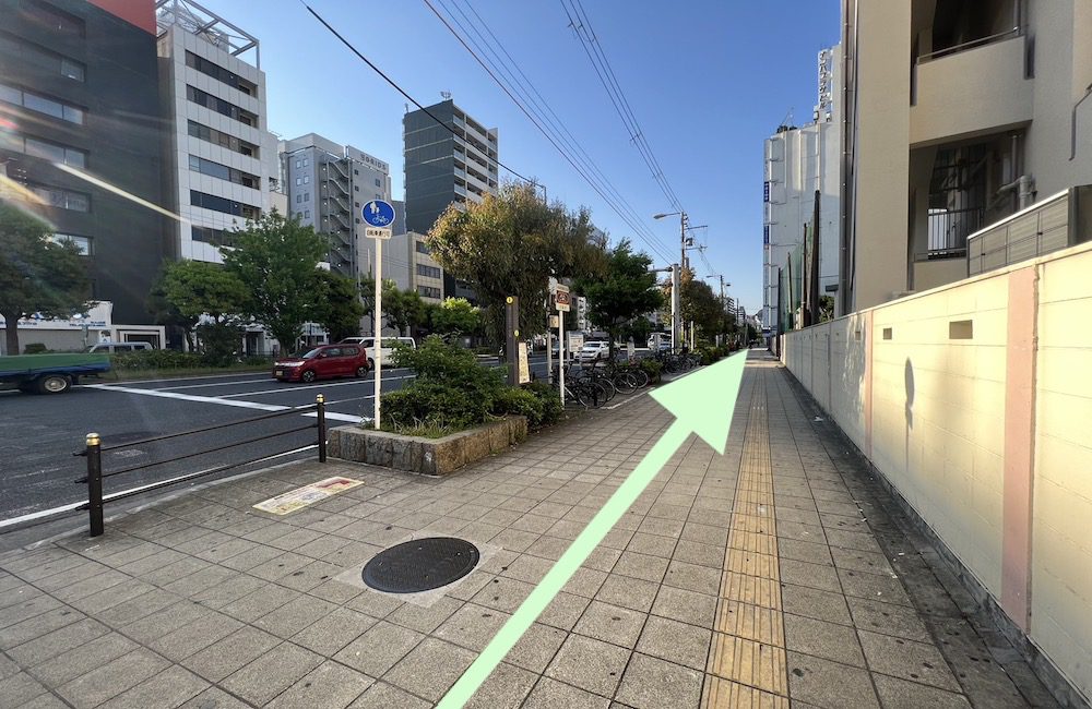 大阪メトロ御堂筋線・千日前線なんば駅からエディオンアリーナ大阪へのアクセス画像10