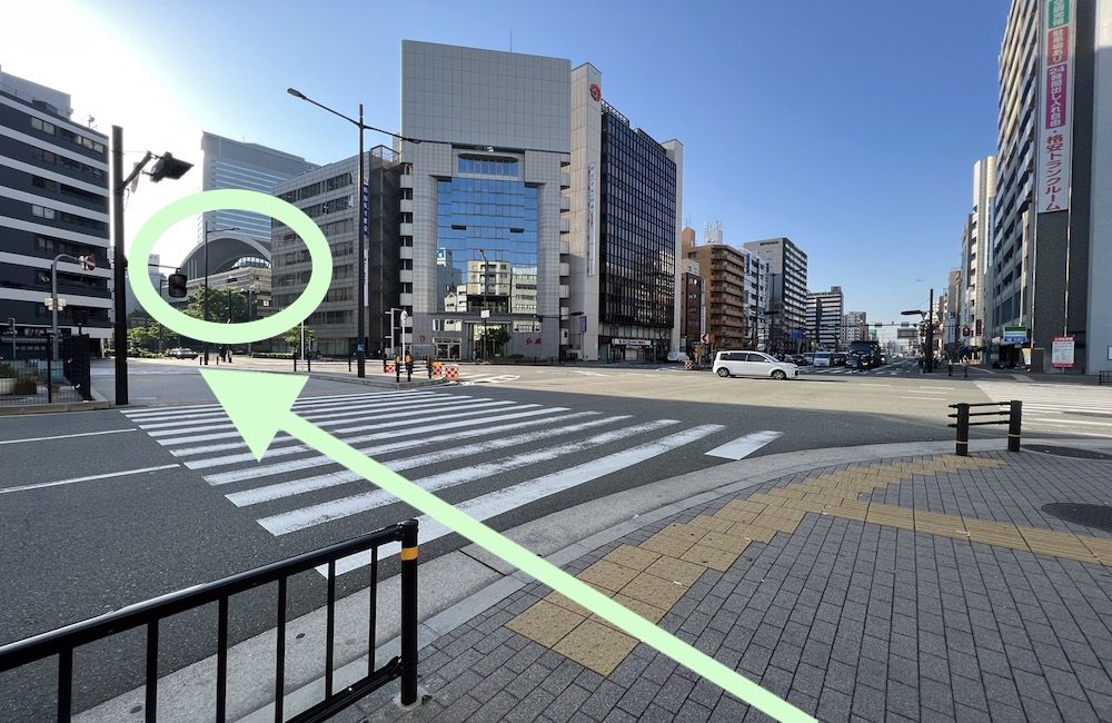 大阪メトロ御堂筋線・千日前線なんば駅からエディオンアリーナ大阪へのアクセス画像14