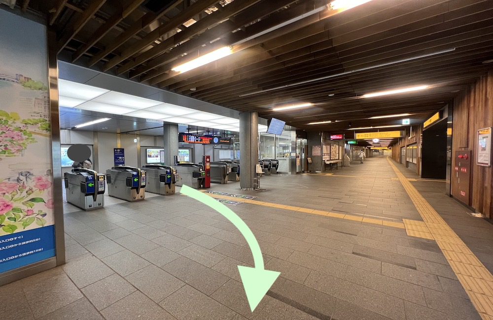 京阪電車中之島駅から大阪国際会議場(グランキューブ大阪)へのアクセス画像1