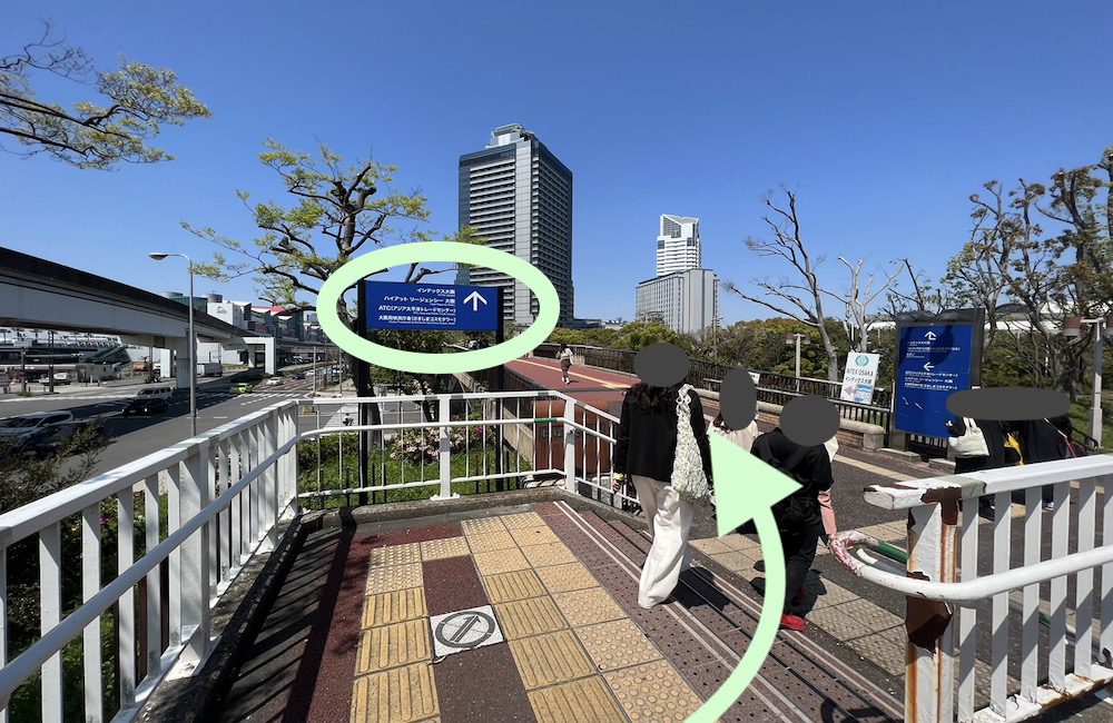 大阪メトロ南港ポートタウン線中ふ頭駅からインテックス大阪へのアクセス画像4