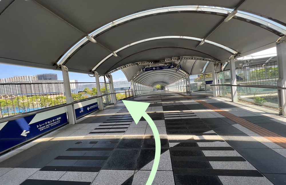 大阪メトロ南港ポートタウン線トレードセンター駅からインテックス大阪へのアクセス画像17
