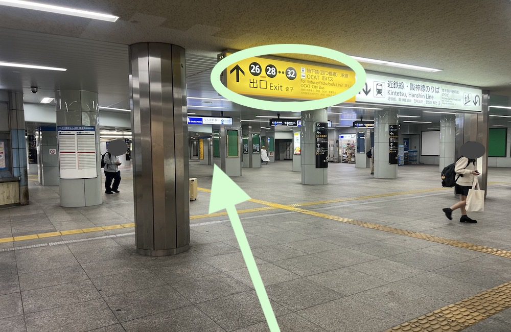大阪メトロ千日前線なんば駅からなんばHatchへのアクセス画像3